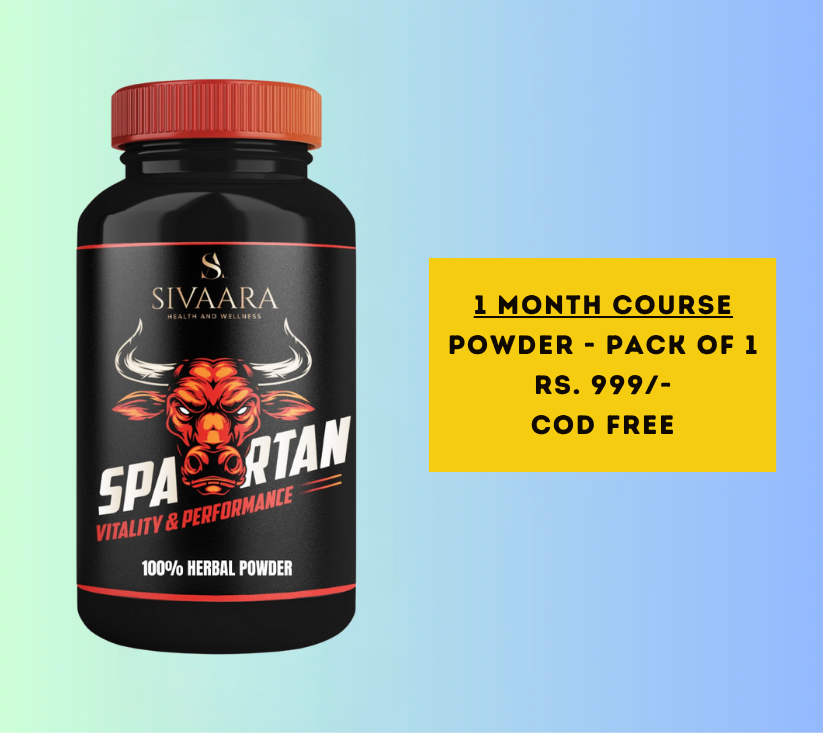 Sivaara Spartan Powder - നേരത്തെയുള്ള സ്ഖലനം, ഉദ്ധാരണക്ഷയം, സമയ പ്രശ്നങ്ങൾ എന്നിവയ്ക്ക് 100% ഫലപ്രദമായ പരിഹാരം